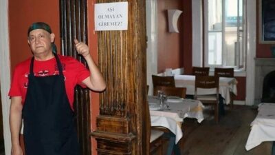 İş yerine ‘aşı olmayan giremez’ yazısı astı