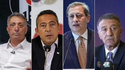 4 büyük kulübün başkanı ortak yayına katıldı