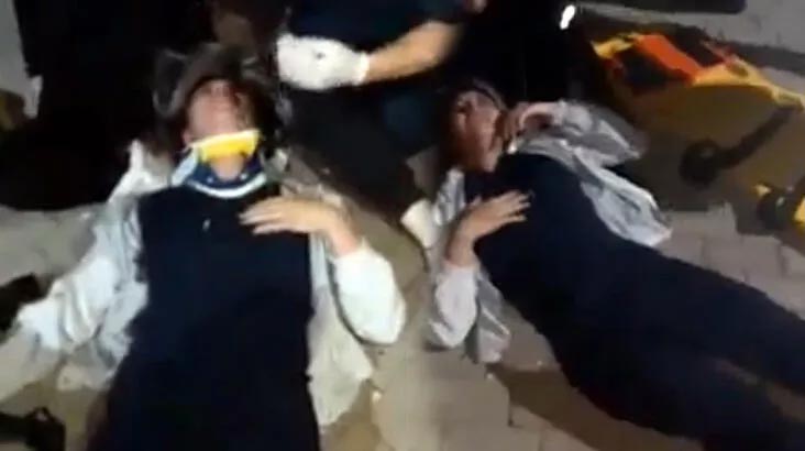 Kapağı açık unutulan kuyuya takılarak düşen baba ve kızı hastanelik oldu