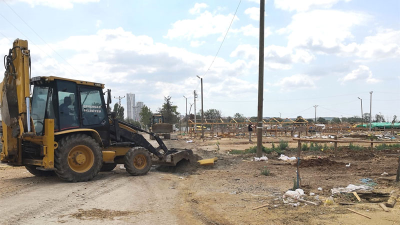 Kurban kesim satış yerleri temizleniyor