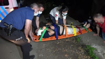 Bursa’da alkol alırken 4 metre yükseklikten dereye düştü