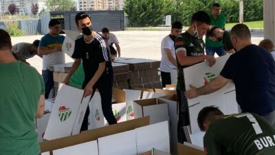 Bursaspor’dan 500 aileye kurban eti ve gıda yardımı