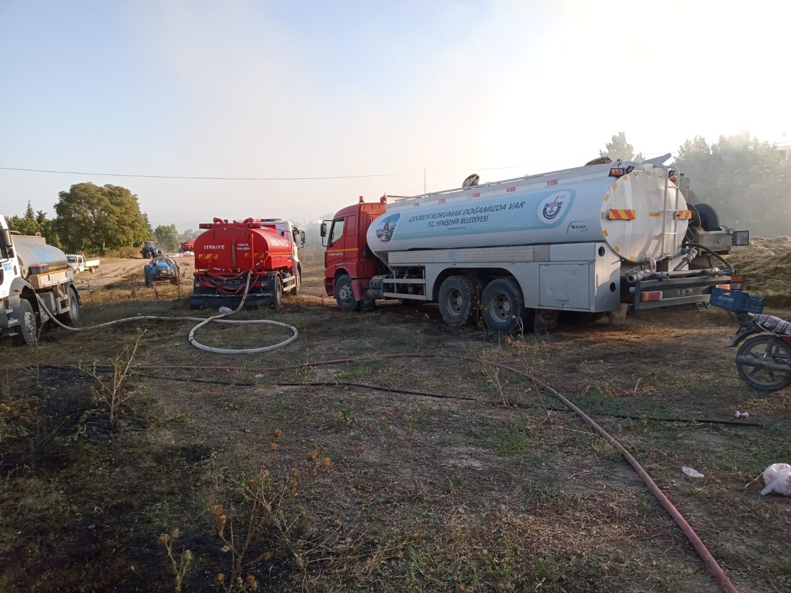 Bursa’da çiftçinin bir yıllık emeği küle döndü Bursa’da çiftçinin bir yıllık emeği küle döndü