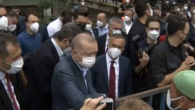 Cumhurbaşkanı Erdoğan sel bölgesinde Cumhurbaşkanı Erdoğan sel bölgesinde
