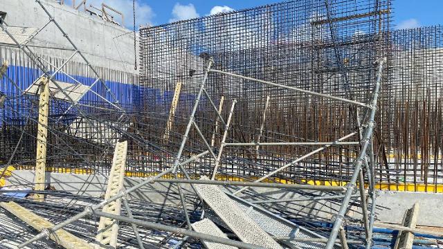 İSKİ inşaatında iskele çöktü: 3 yaralı