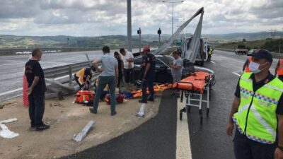 Otoyolda feci kaza: 1 ölü, 4 yaralı