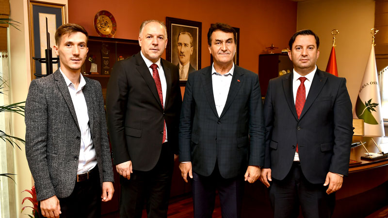 Başkan Dündar’a kardeş ziyareti