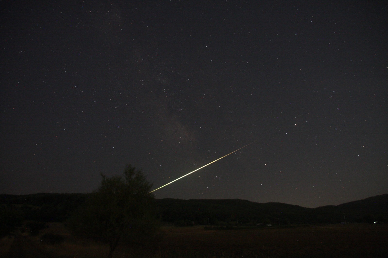 Meteor düşüşü Bursa’da görüntülendi Meteor düşüşü Bursa’da görüntülendi