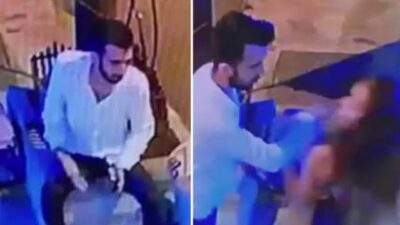 Çağatay Akman’ın eski sevgilisinin kapısına dayanıp darbettiği görüntüleri ortaya çıktı