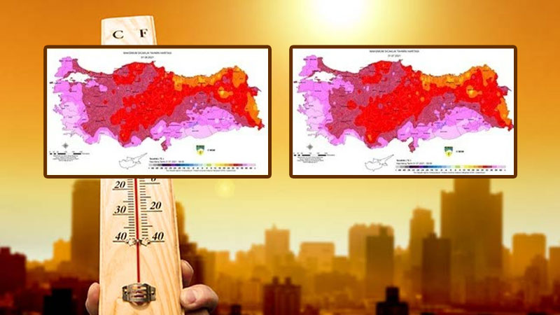 Meteoroloji haritayla uyardı: Aşırı sıcaklara dikkat! Meteoroloji haritayla uyardı: Aşırı sıcaklara dikkat!