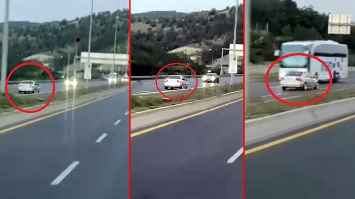 Korku dolu anlar! Otoyolda kilometrelerce ters yönde gitti Korku dolu anlar! Otoyolda kilometrelerce ters yönde gitti