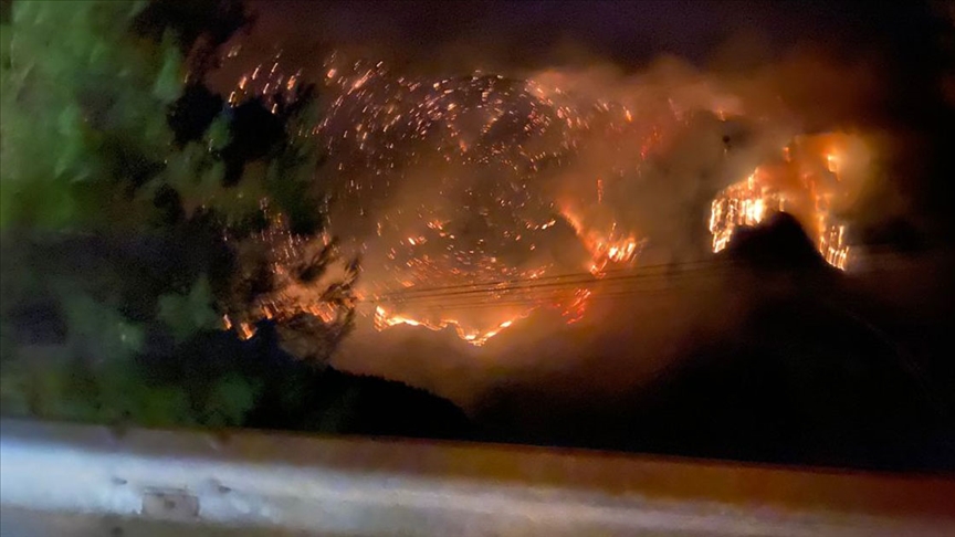 Antalya Gündoğmuş’taki orman yangını Alanya’ya sıçradı