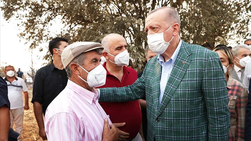 Cumhurbaşkanı Erdoğan’dan afetzedelere ziyaret