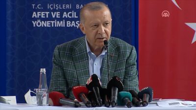 Cumhurbaşkanı Erdoğan’dan yangın bölgesinde önemli açıklamalar