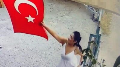 Türk bayrağını çöpe atmıştı! Flaş gelişme