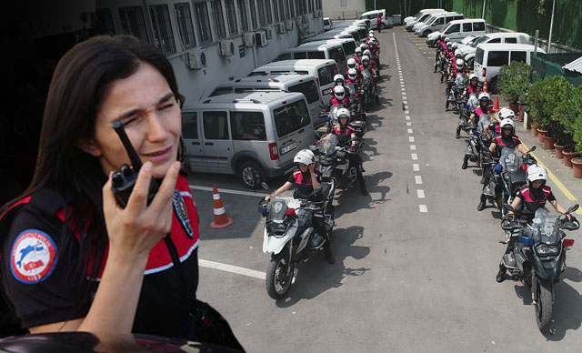 Bursa’da kadına şiddete ilk müdahale motosikletli kadın timinden
