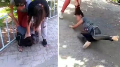 13 yaşındaki kız çocuğunu önce saçından tutup sürüklediler sonra da tekme tokat dövdüler