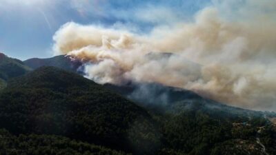 Bir ilde daha orman yangını! Alevlerle mücadele…
