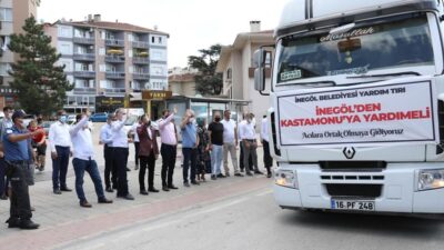 İnegöl’den Kastamonu’ya yardım eli