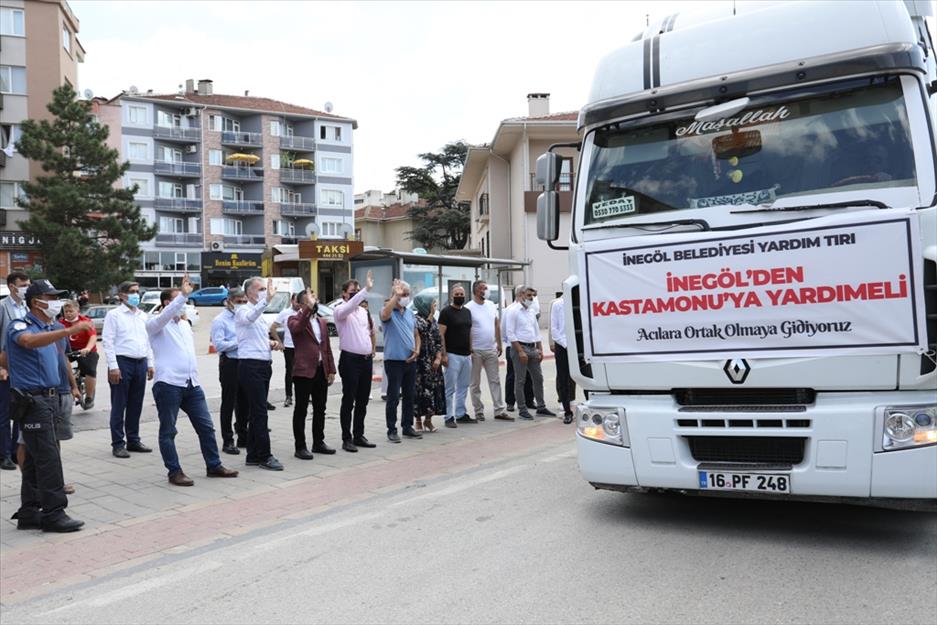İnegöl’den Kastamonu’ya yardım eli İnegöl’den Kastamonu’ya yardım eli