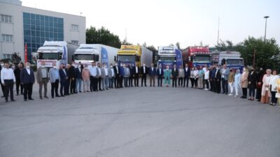 Bursa’dan yangın bölgesine 6 tır yardım malzemesi gönderildi