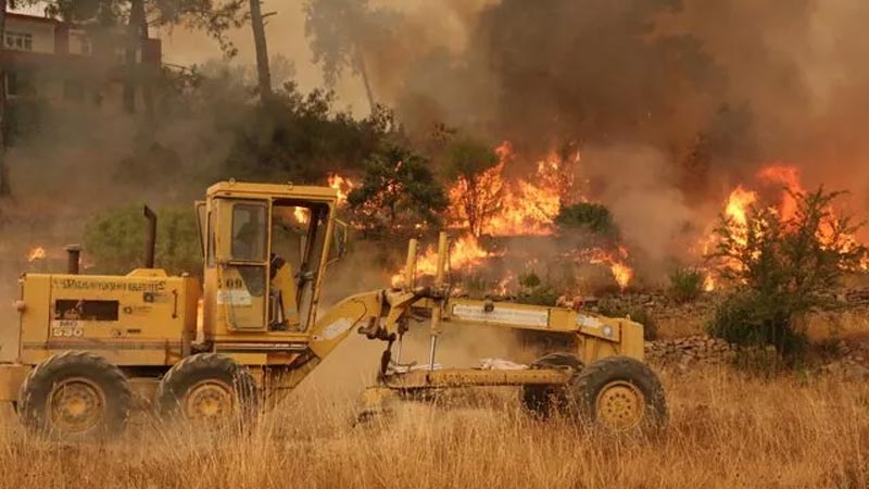 Alevler yerleşim yerinde! Evde bulunan tüpleri böyle korudular Alevler yerleşim yerinde! Evde bulunan tüpleri böyle korudular