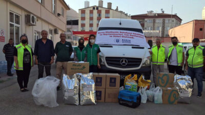 Yangın bölgelerine gönülden destek