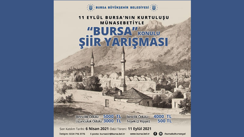 ‘Bursa’ şiirlerle anlatıldı Bursa Büyükşehir Belediyesi’nin 11 Eylül Bursa’nın kurtuluşu münasebetiyle düzenlediği ‘Bursa’