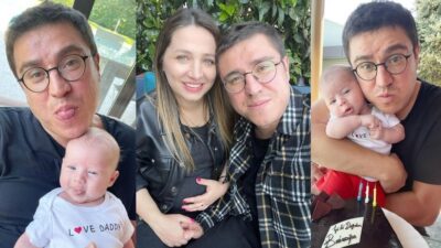 Oğlunun yüzünü ilk kez gösterdi