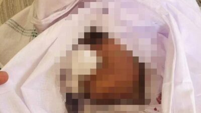 Dünyanın kanını donduran fotoğraf! Kefenin içinde…