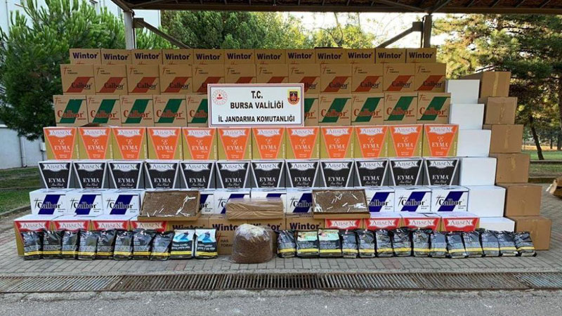 Bursa’da kaçak tütün operasyonu Bursa’da kaçak tütün operasyonu