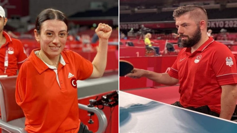2020 Tokyo Paralimpik Oyunları'nda milli sporularımız Ali Öztürk ve Kübra