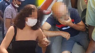 Taciz şüphelisine linç! Polis kalabalığın elinden aldı