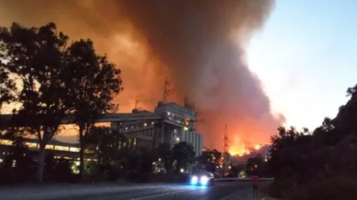 Korkulan oldu! Alevler Termik Santrale sıçradı