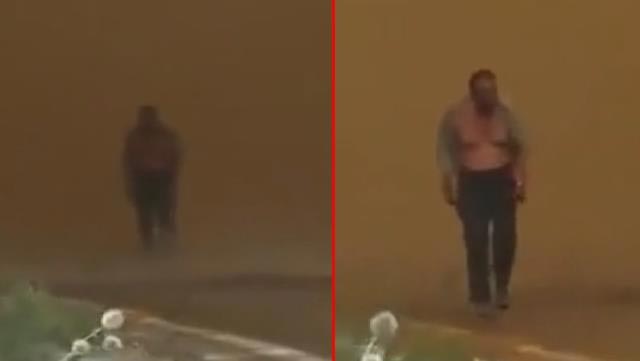 Canlı yayında dikkat çeken anlar! Bir anda alevlerin içinden çıktı… Canlı yayında dikkat çeken anlar! Bir anda alevlerin içinden çıktı…