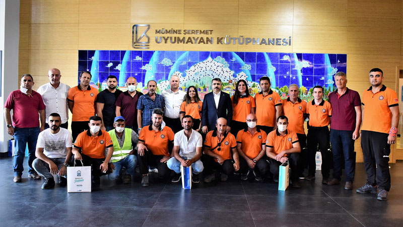 Başkan Yılmaz, kahramanları ağırladı Başkan Yılmaz, kahramanları ağırladı