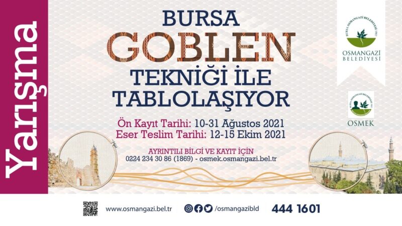 Bursa ‘goblen’ tekniğiyle tablolaşacak Osmangazi Belediyesi Meslek Edindirme Kursları (OSMEK) tarafından düzenlenen ‘Goblen’ yarışması