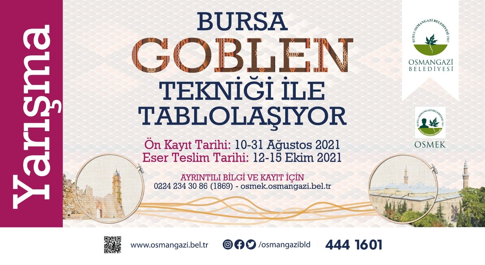 Bursa ‘goblen’ tekniğiyle tablolaşacak Bursa ‘goblen’ tekniğiyle tablolaşacak