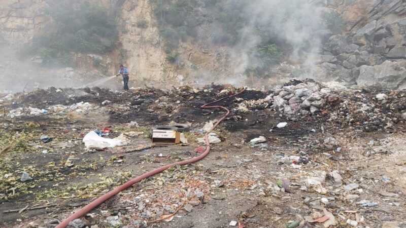 Bursa’da korkutan yangın! Bursa’nın İznik ilçesinde çıkan çöplük yangını korkuttu.