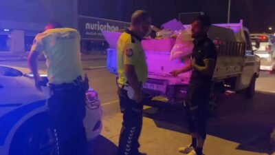 Bursa’da ehliyetsiz sürücü polise yalvardı