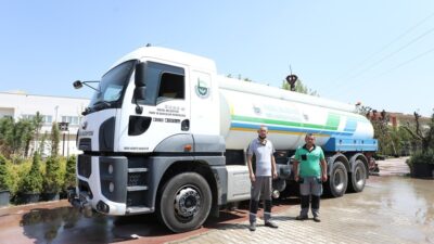 İnegöl Belediyesi’nden yangın bölgesine araç desteği