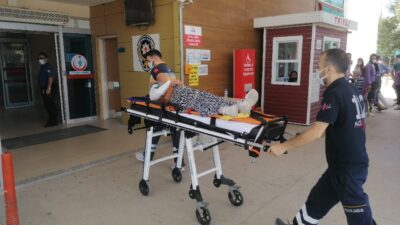 Bursa’da kamyonetin çarptığı kadın yaralandı, o anlar kamerada…