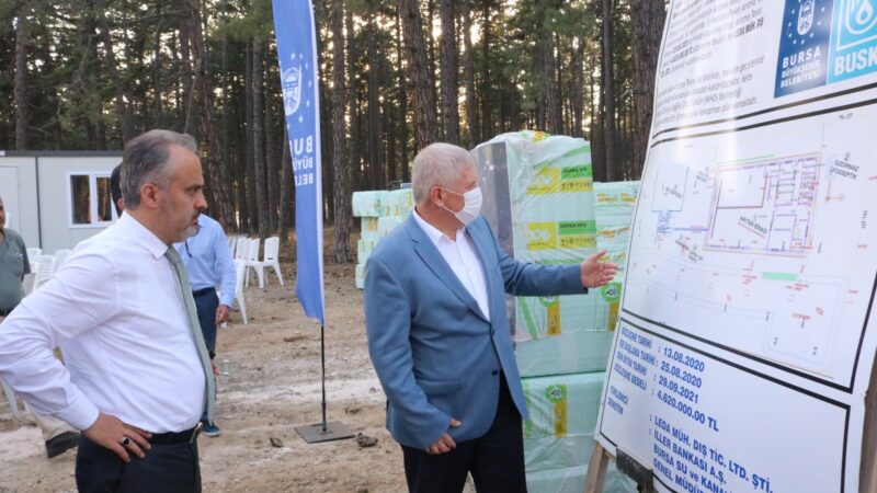 Keles daha temiz içme suyuna kavuşacak Bursa Büyükşehir Belediyesi, dağ yöresinin önemli merkezlerinden olan Keles ilçesinde