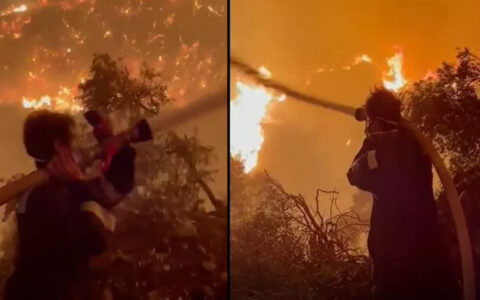 Ünlü oyuncu yangına ön safta müdahale ediyor - Olay Gazetesi Bursa