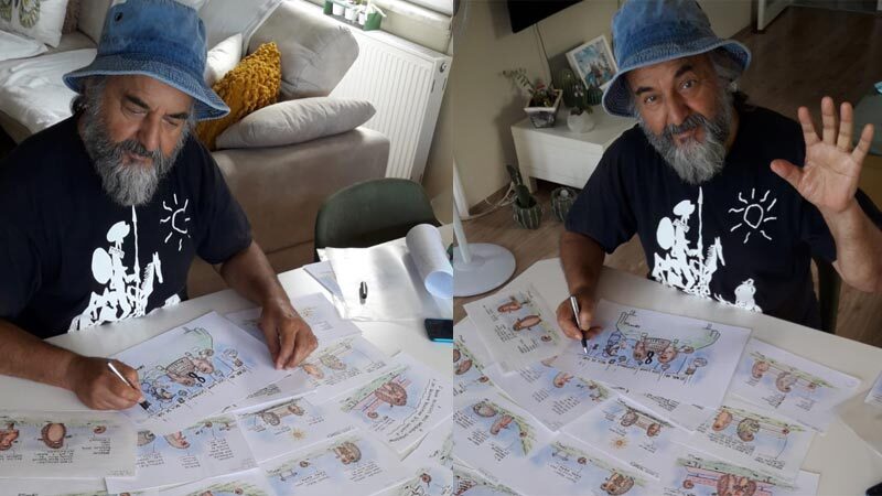 Pazar günleri Olay Gazetesi’nin Çekirge sayfasında yayımlanan "Kirpi Ailesi" karikatür