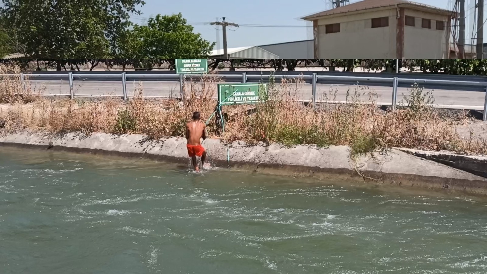 Yer: Bursa.. Tehlikeye balıklama atlayış Yer: Bursa.. Tehlikeye balıklama atlayış