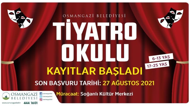 Tiyatronun geniş kitlelere yayılması için harekete geçen Osmangazi Belediyesi, bünyesinde