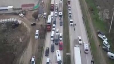 Bursa’da trafiği kilitleyen uygulama!