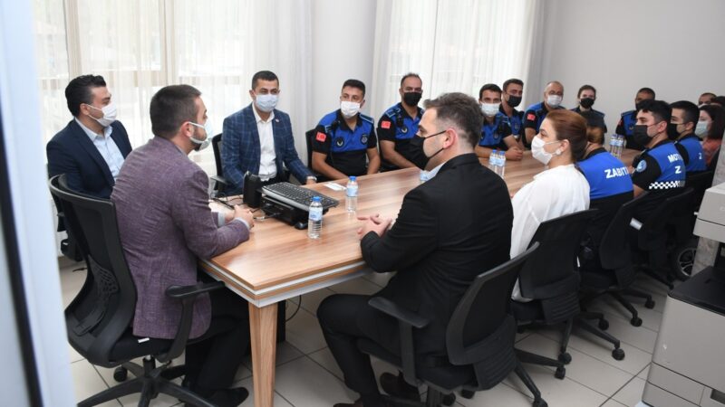 Başkan Tanır, Zabıta Teşkilatını ziyaret etti Kestel Belediye Başkanı Önder Tanır, Zabıta Teşkilatı'nın 195. Kuruluş yıl