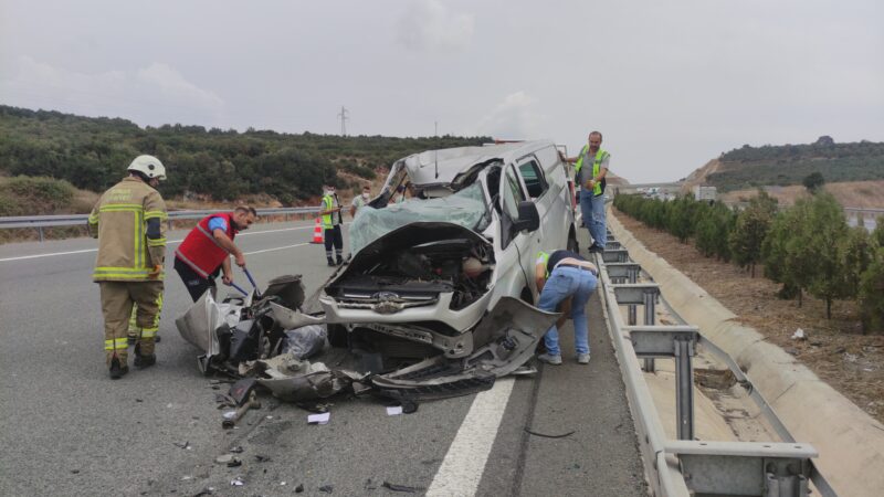 İstanbul-İzmir Otoyolu'nda meydana gelen trafik kazasında 1 kişi yaralandı.